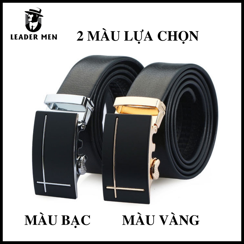Thắt Lưng Nam LMEN Chất Liệu Da PU Cao Cấp Khóa Tự Động - Dây Lưng Nam Thời Trang Kiểu Dáng Sang Trọng - Bảo Hành 1 Năm