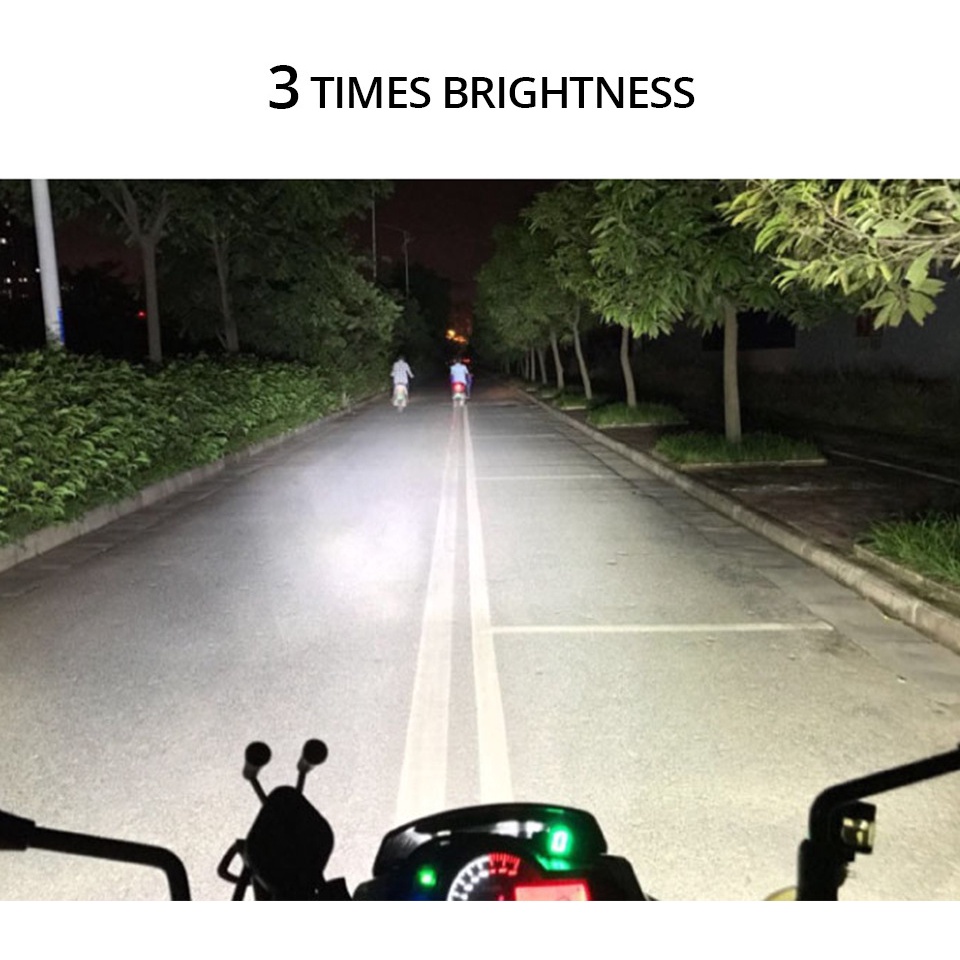 Đèn Pha LED 12V 48v60v72v80v Siêu Sáng Chống Thấm Nước Chất Lượng Cao Dành Cho Xe Máy