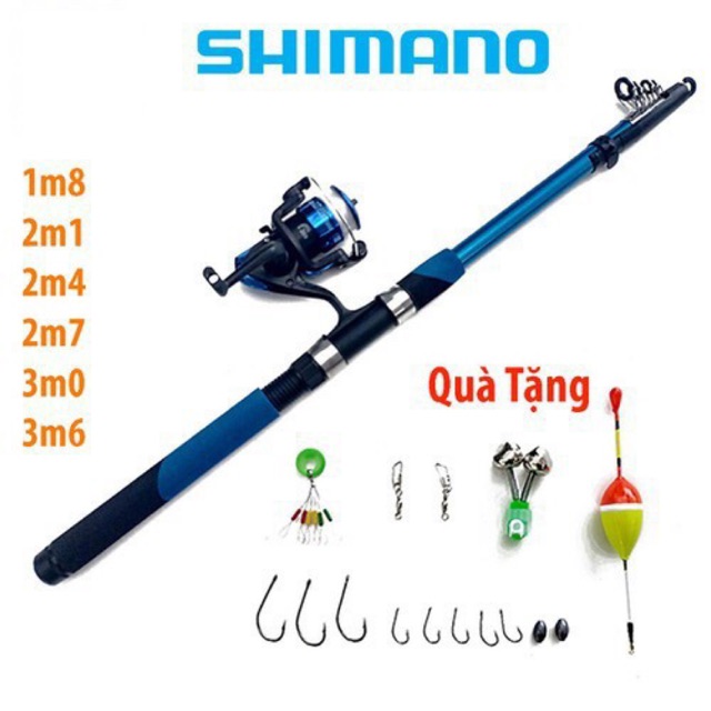 Bộ cần câu cá shimano đủ đi câu chất lượng