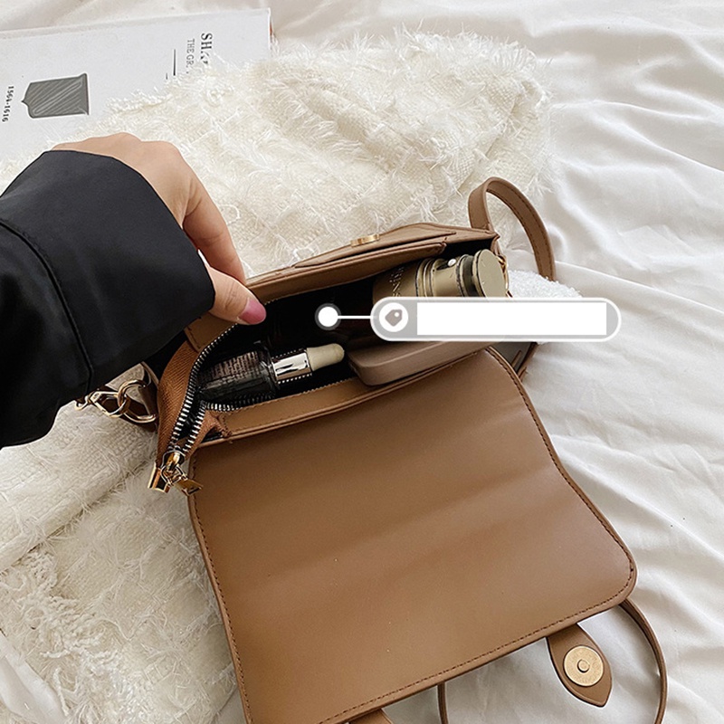 Túi đeo chéo IELGY hình vuông nhỏ chất lượng cao phong cách cổ điển với móc treo thời trang cho nữ