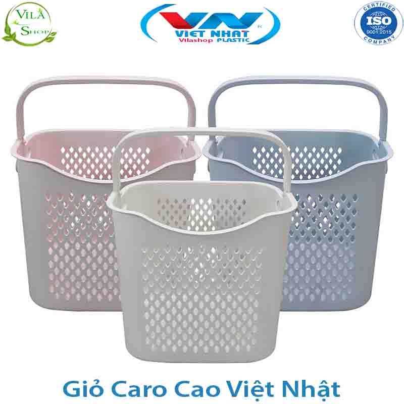 Giỏ Đựng Đồ Caro Đa Năng Việt Nhật 3373, Rổ Xách Đựng Quần Áo - Sự Lựa Chọn Hoàn Hảo