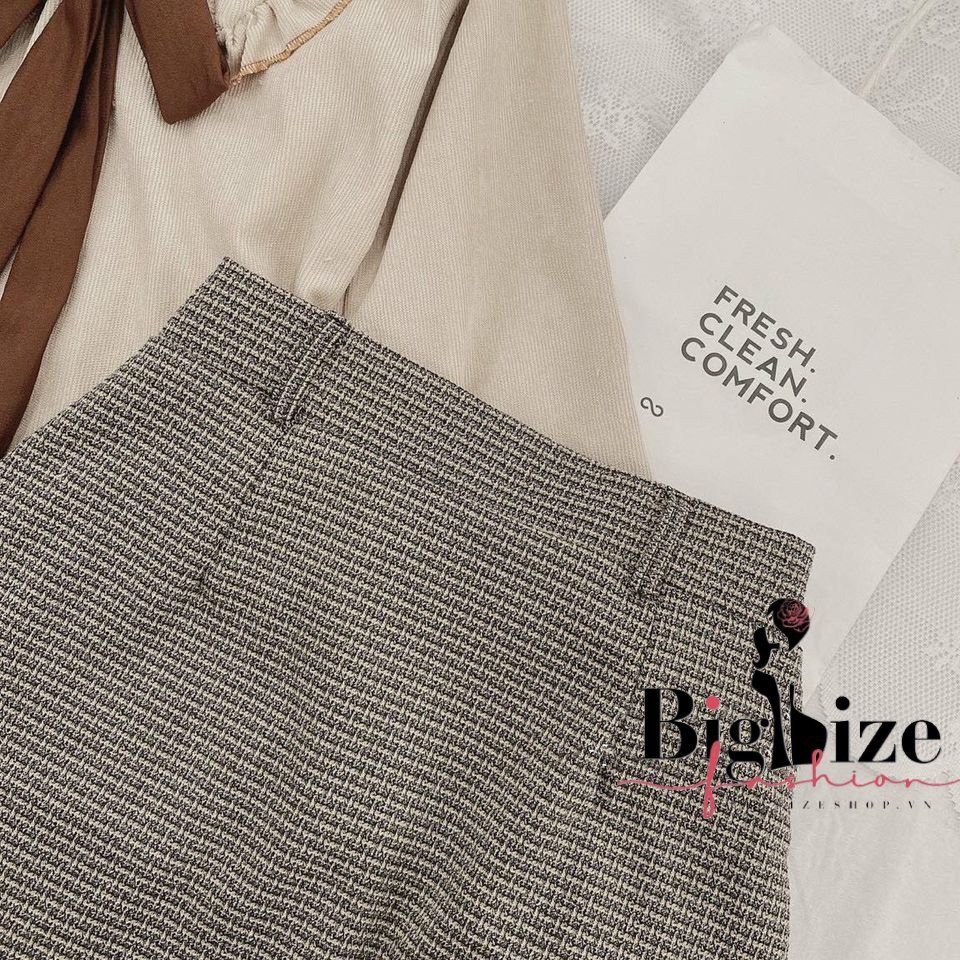 (50-90KG) SET ÁO + CHÂN VÁY CỔ SEN BIGSIZE | BigBuy360 - bigbuy360.vn