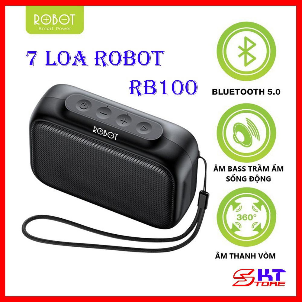 7 Loa Bluetooth ROBOT RB100 - Hàng Chính Hãng