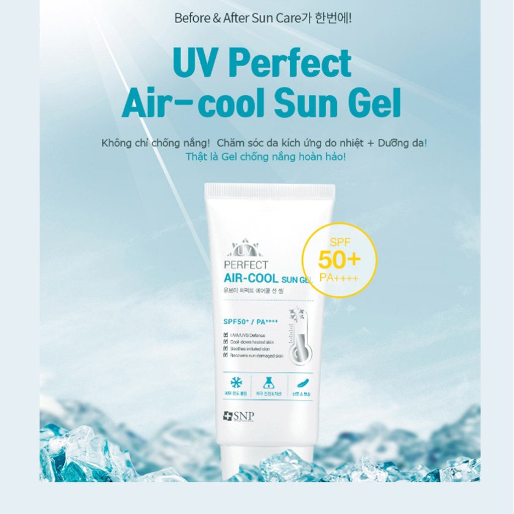 Kem Chống Nắng Mát Da Dưỡng Trắng Chống Lão Hóa - UV perfect Aircool Sun Gel SPF50+ PA++++ chăm sóc da kích ứng dưỡng da | BigBuy360 - bigbuy360.vn