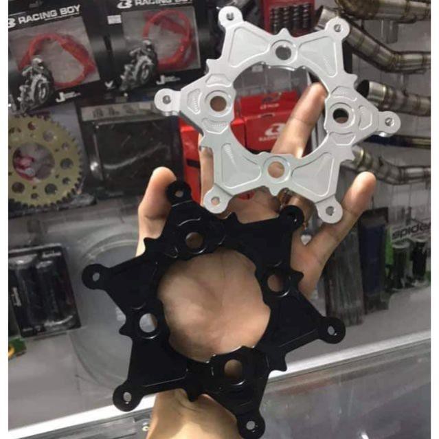 Lòng dĩa nhôm cnc 2 màu đen và bạc cho vario, exciter, sirus, wave " rẻ vô địch "