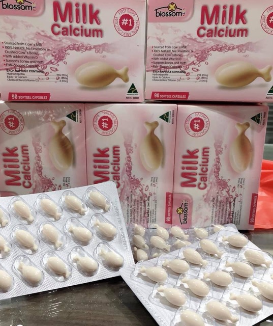 Canxi dạng sữa Blossom milk calcium for kids 30v