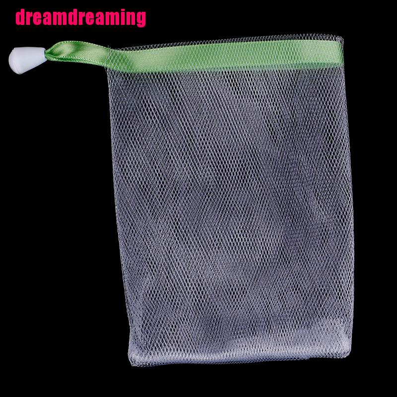 Túi Lưới Nylon Dây Rút Đựng Xà Phòng Tẩy Tế Bào Chết An Toàn