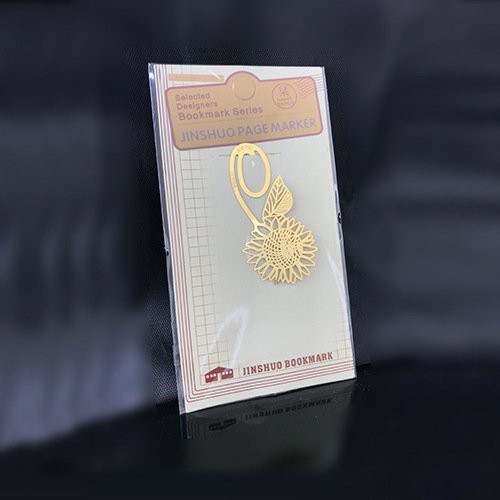 Bookmark kim loại mỏng BƯỚM HOA HƯỚNG DƯƠNG CỎ BỐN LÁ kẹp sách đánh dấu trang xinh xắn