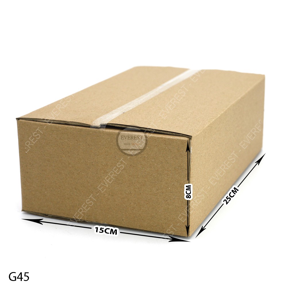 Combo 20 thùng G45 25x15x8 giấy carton gói hàng Everest