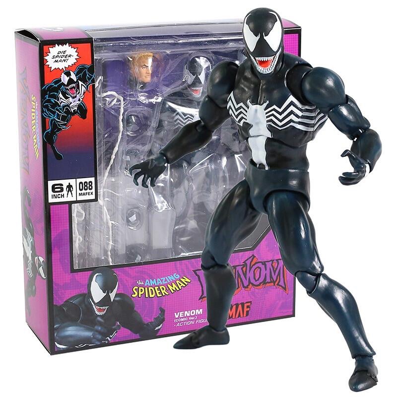Mô Hình Venom Mafex The Amazing Spider Man Comic Ver Có Khớp