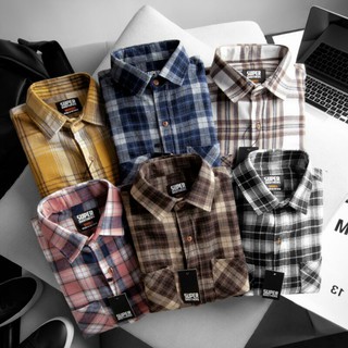 Áo khoác dạ flannel kẻ caro