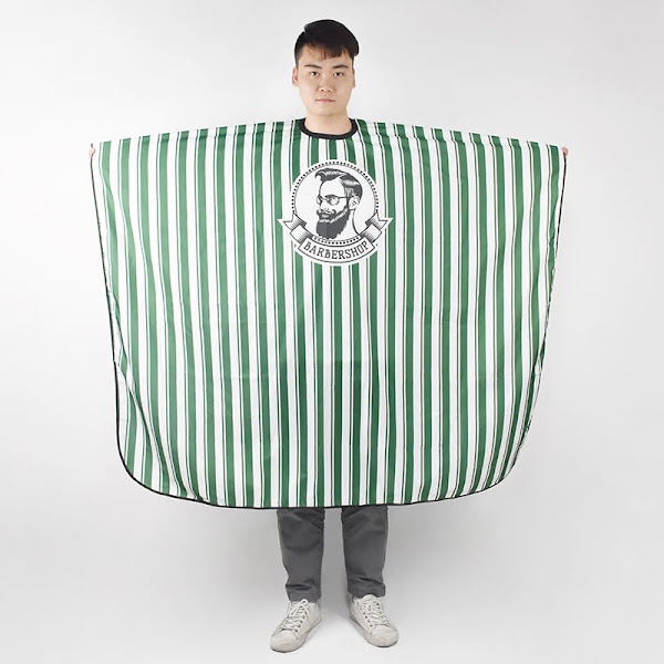 Áo Choàng Cắt Tóc Barber Hairsalon ( Màu Xanh )