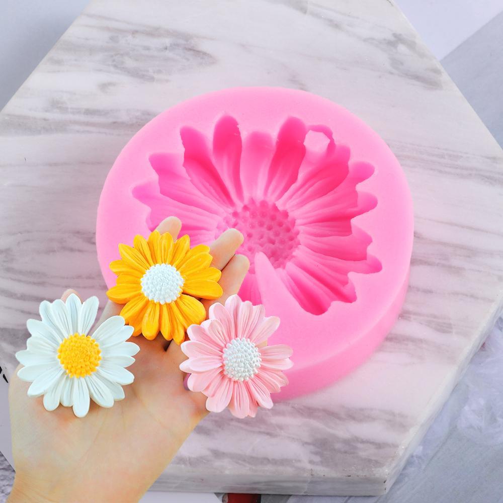 GOGOUP Khuôn Silicone Hình Hoa Hướng Dương Làm Mặt Dây Chuyền