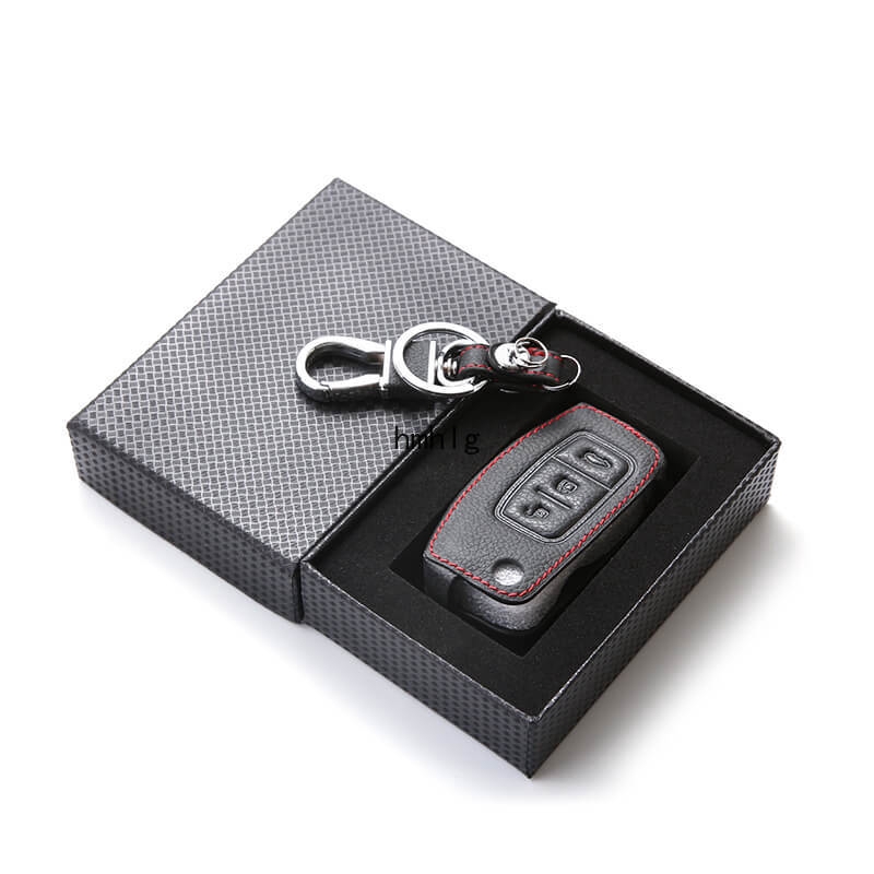 (Tặng quà) Bao Da Chìa Khóa Xe Ford Fiesta Ranger Everest - khóa có chìa bấm
