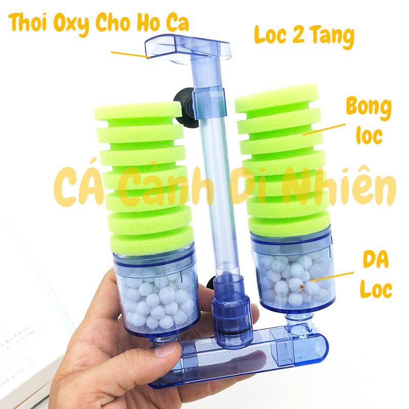 Lọc sủi vi sinh hơi bio bông ĐÔI kèm vật liệu lọc XY-2882 XINYOU XY2882