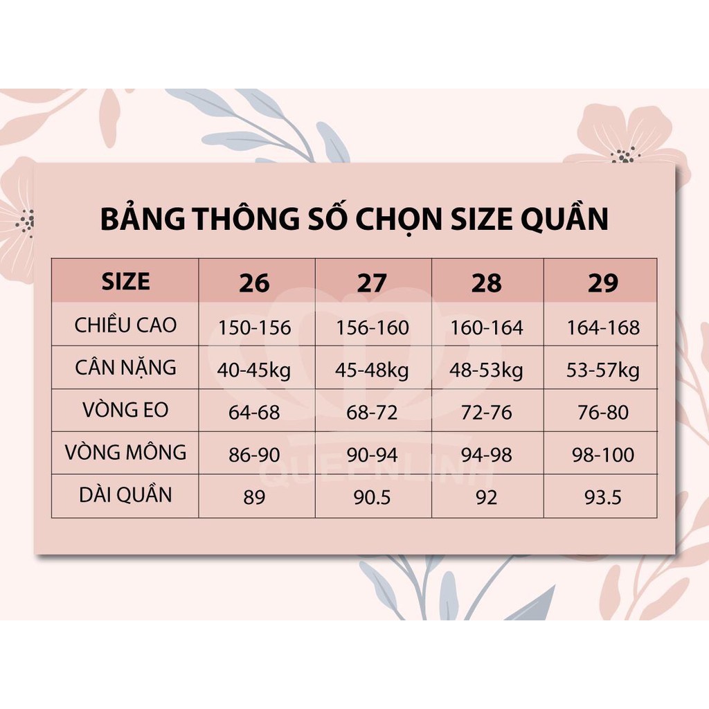 💟Quần Suông Trơn Cạp Cao💟 2 Khuy Cài Cắt Gấu Phong Cách Đơn Giản Dễ Phối Đồ  X8185