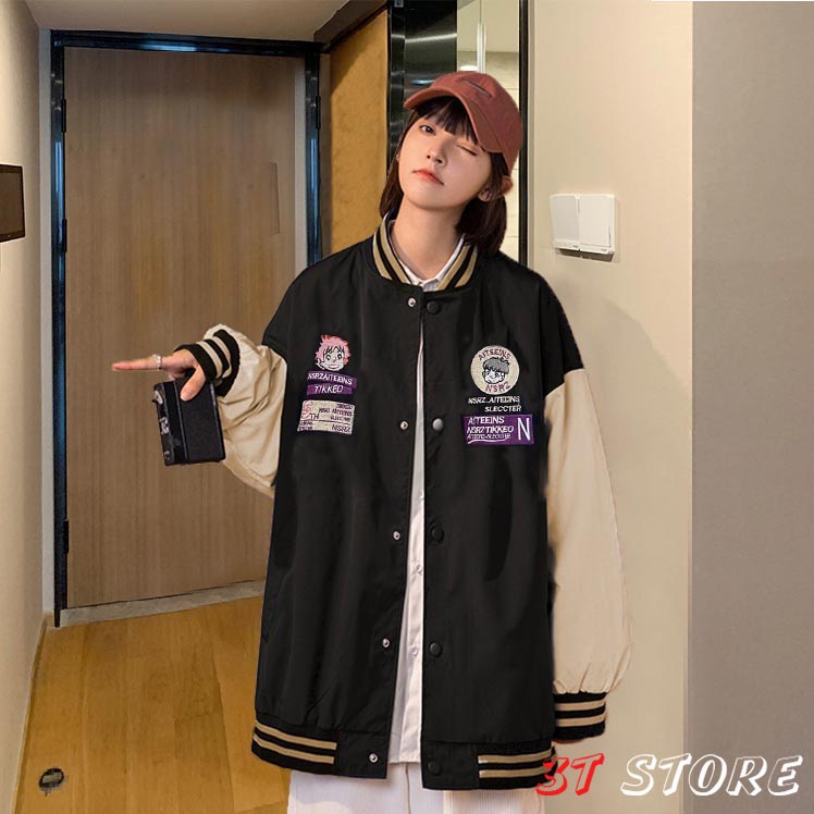 [Video + Ảnh Thật] Áo Khoác Bomber Freesize Unisex form rộng style Ulzzang | BigBuy360 - bigbuy360.vn