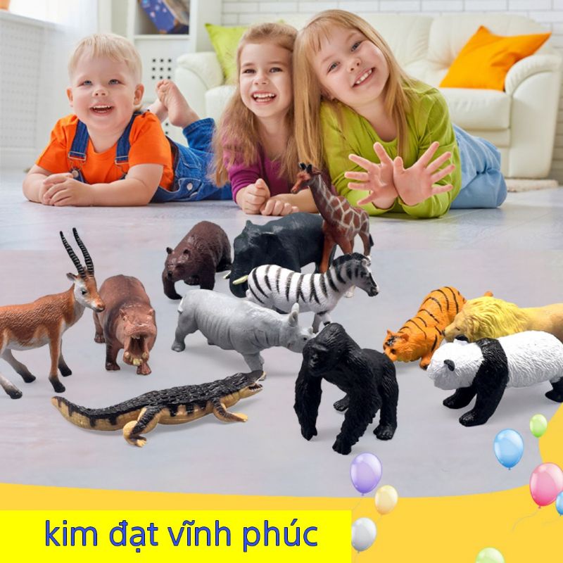 Bộ đồ chơi mô hình thú rừng cho bé . 1 túi với nhiều con vật