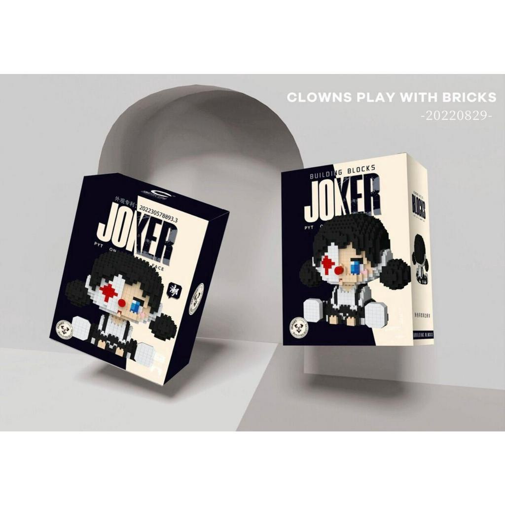 Lắp ráp Joker, mô hình đồ chơi lắp ráp 3D Joker,Harley Quinn,Suit Clown cực chất bản Limited