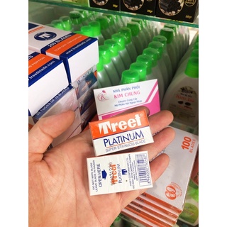 Hộp 10 lưỡi dao lam Treet cam