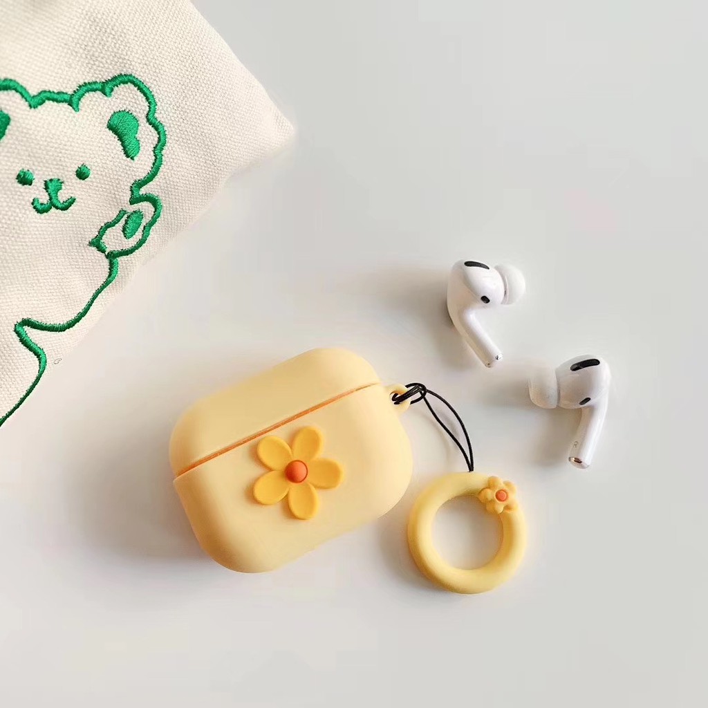 Case Bảo Vệ Tai Nghe Không Dây Airpod Pro / Ốp Silicon bảo vệ tai Nghe Airpod Pro Hình Hoa