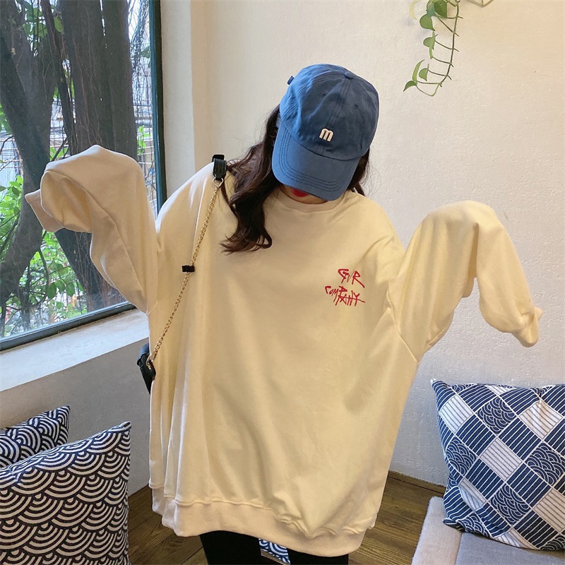 áo nỉ  sweater phong cách Hàn Quốc dài tay nữ ulzzang Cao Cấp | BigBuy360 - bigbuy360.vn