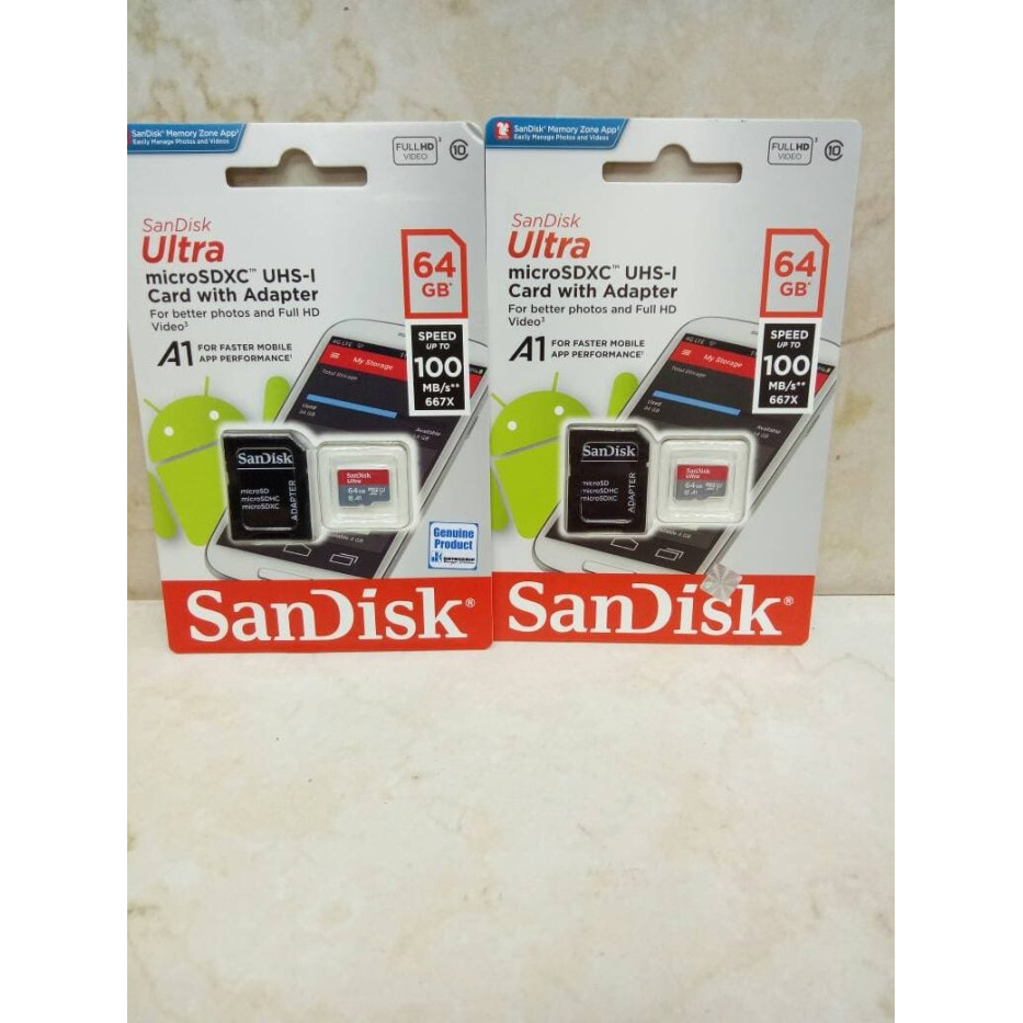 Thẻ Nhớ Sandisk Ultra Speed 100mb / S Class 10 64gb | BigBuy360 - bigbuy360.vn