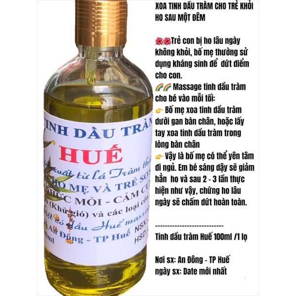 Dầu tràm Huế chai 100ml