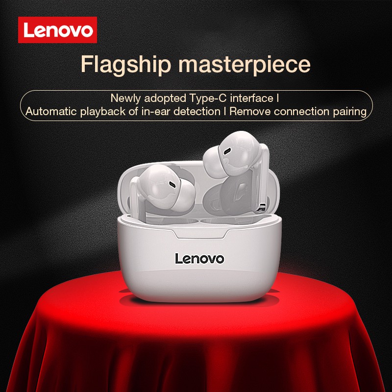 Tai nghe không dây mini Lenovo Xt90 TWS chống nước IPX5 có micro và phụ kiện