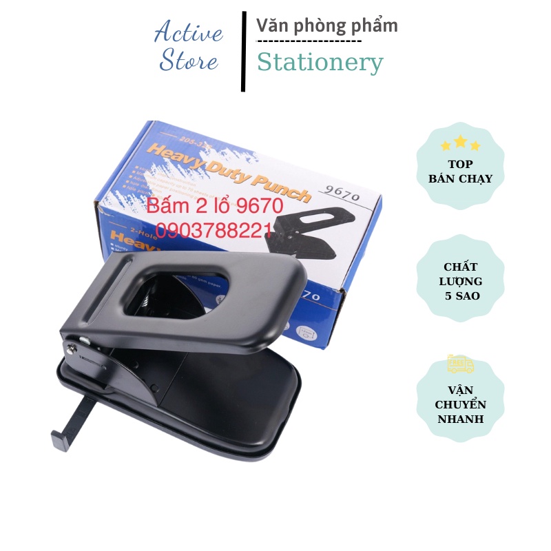 Máy Bấm Lỗ Giấy - 1 Lỗ - 2 Lỗ. Chất lượng cao Bấm được nhiều tờ giấy