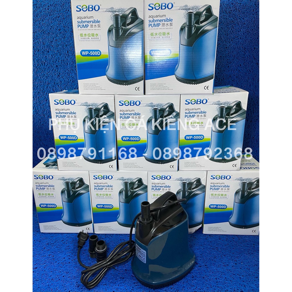 Bơm Chìm hút cặn đáy hồ Sobo WP 200D - WP 300D - WP 500D - WP 600D - WP 700D cho hồ cá cảnh