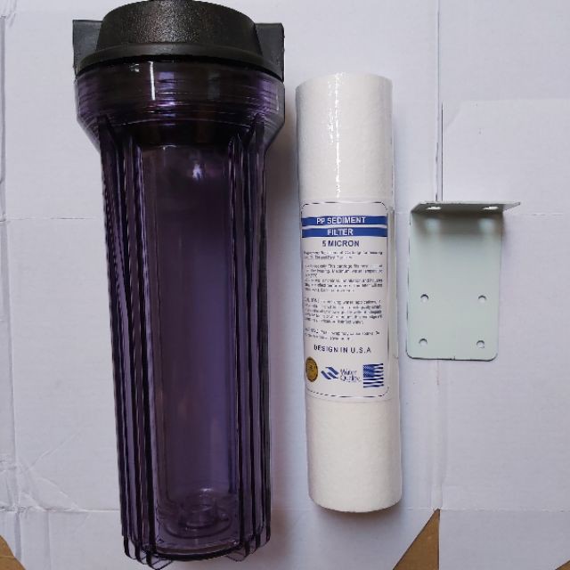 Cục lọc nước máy phun sương,lọc nước tại nguồn,trọn bộ,tặng kèm ốc vít và đế gắn vào tường