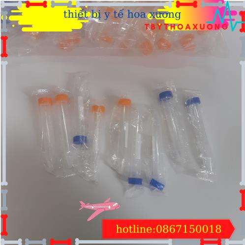 [ Combo 100 Ống ] Ống Fancol 15ml - Ống Ly Tâm 15ml Nắp Vặn, Đáy Nhọn Tiệt Trùng Từng Cái