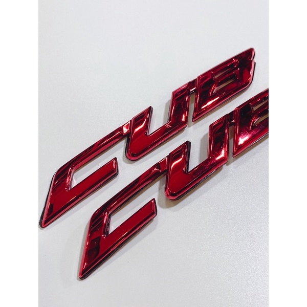 Cặp tem chữ Cub CUB nhựa cứng dáng cong dán trang trí xe