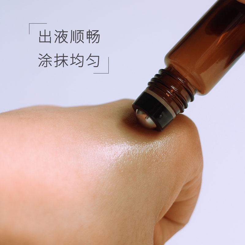 Chai Lăn Mát Xa Mặt Bằng Thủy Tinh Dày 10ml Cao Cấp