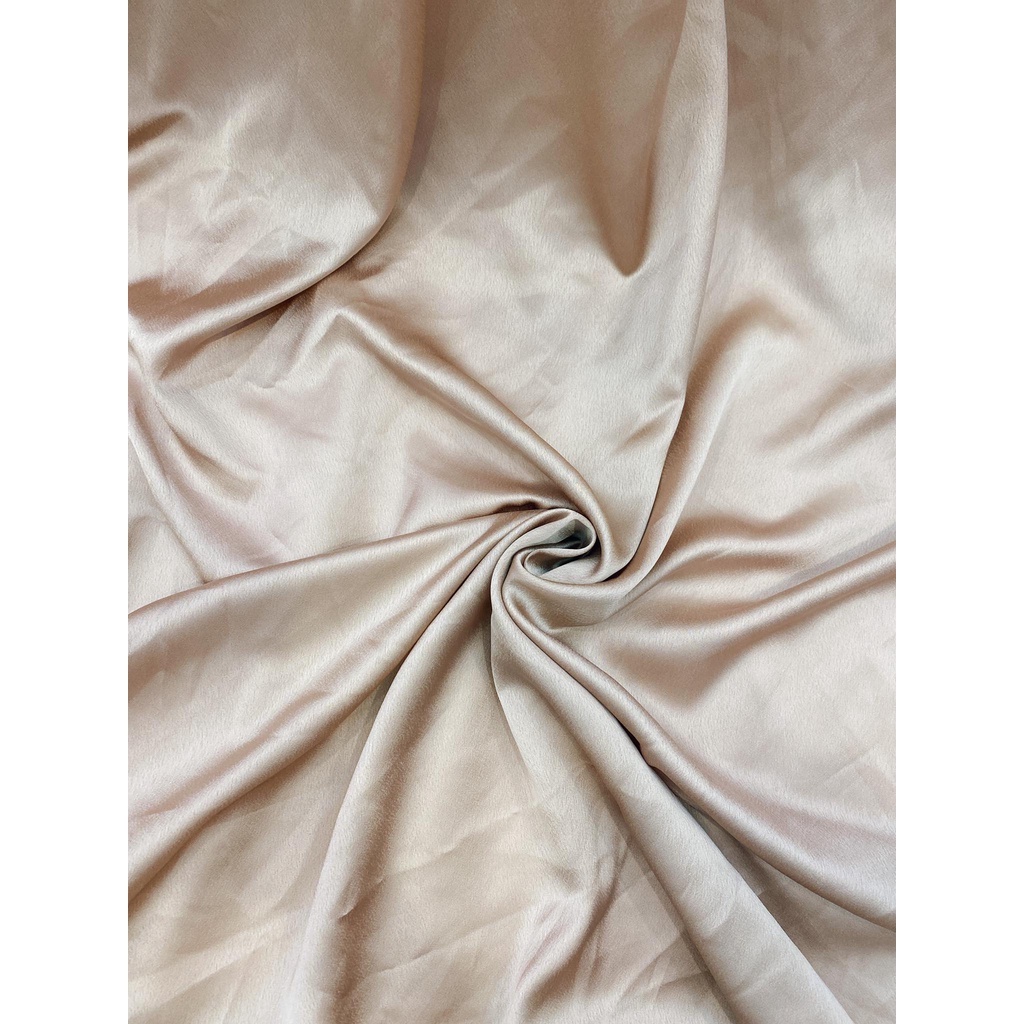 ⚡Giá sỉ⚡ Vải lụa Satin màu trắng/kem/nâu/hồng cam may áo dài, váy đầm dự tiệc, làm phông nền chụp ảnh