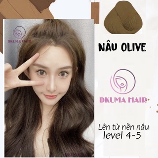 Màu Nhuộm Nâu Olive Hair Color 2021