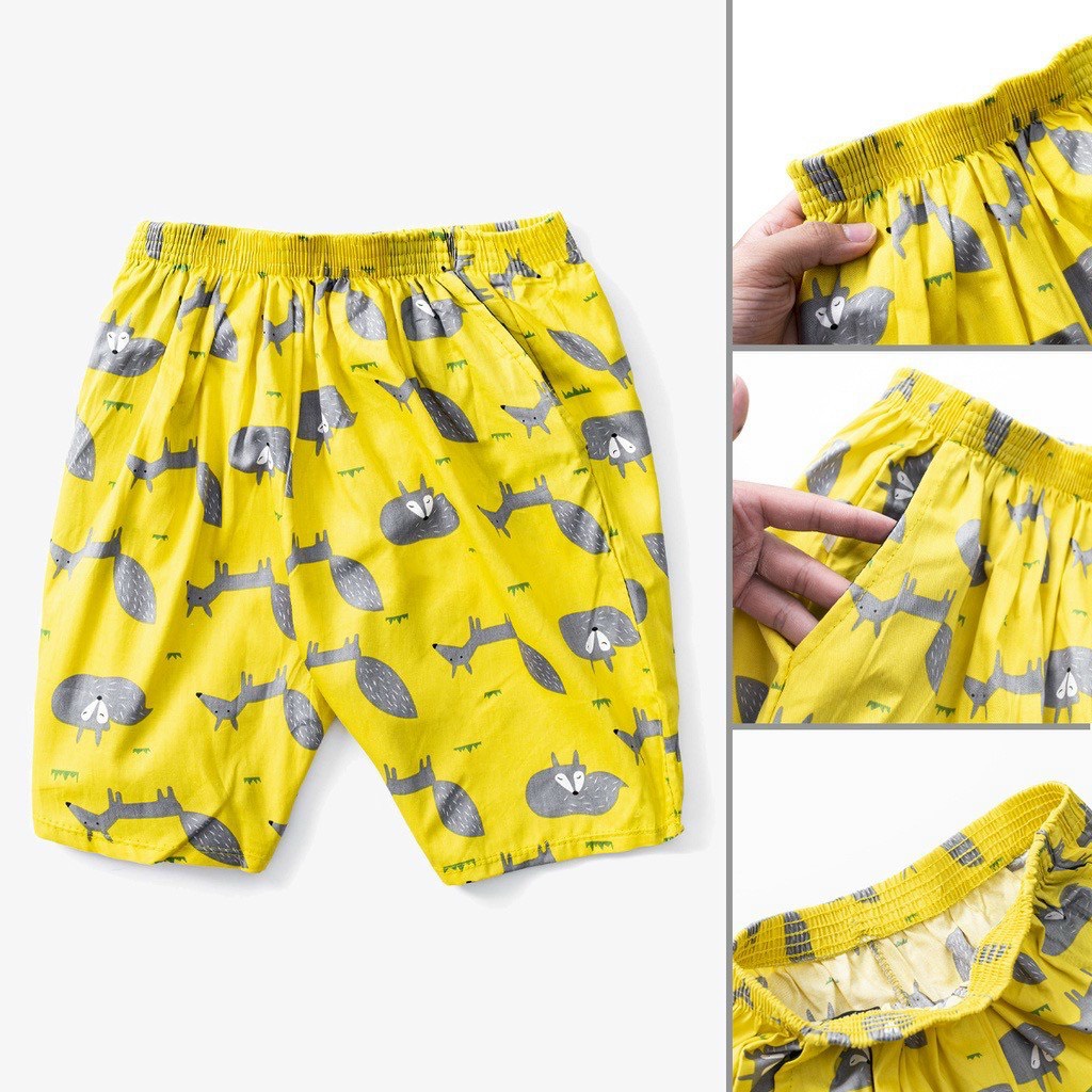 Quần short lửng Cartoon Unisex nhiều mẫu