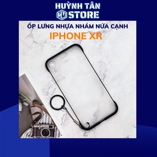 Ốp lưng iphone xr nửa cạnh lưng nhám chống bám vân tay bảo vệ camera phụ kiện điện thoại huỳnh tân store