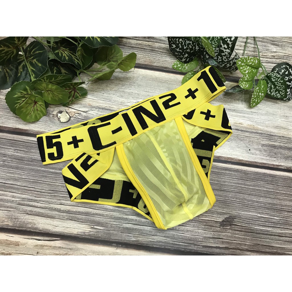 [free ship 50k + che tên đơn hàng] quần lót nam, quần lót tam giác lưới in chữ cin2 đẹp nhiều màu và size