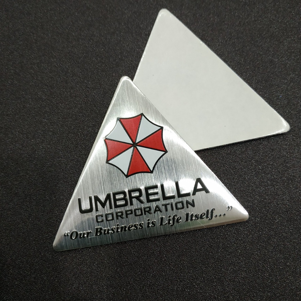 Tem nhôm Umbrella tam giác 7x7cm