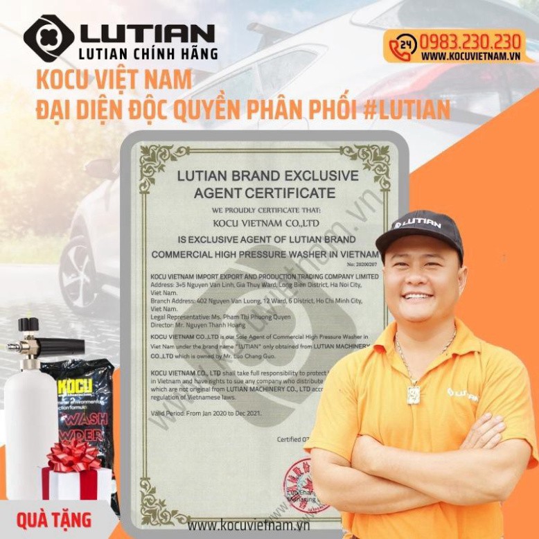 [ Dụng Cụ Số Pro ]. Đồ Nghề Yato Balan. Máy rửa xe gia đình LT303B-1400W