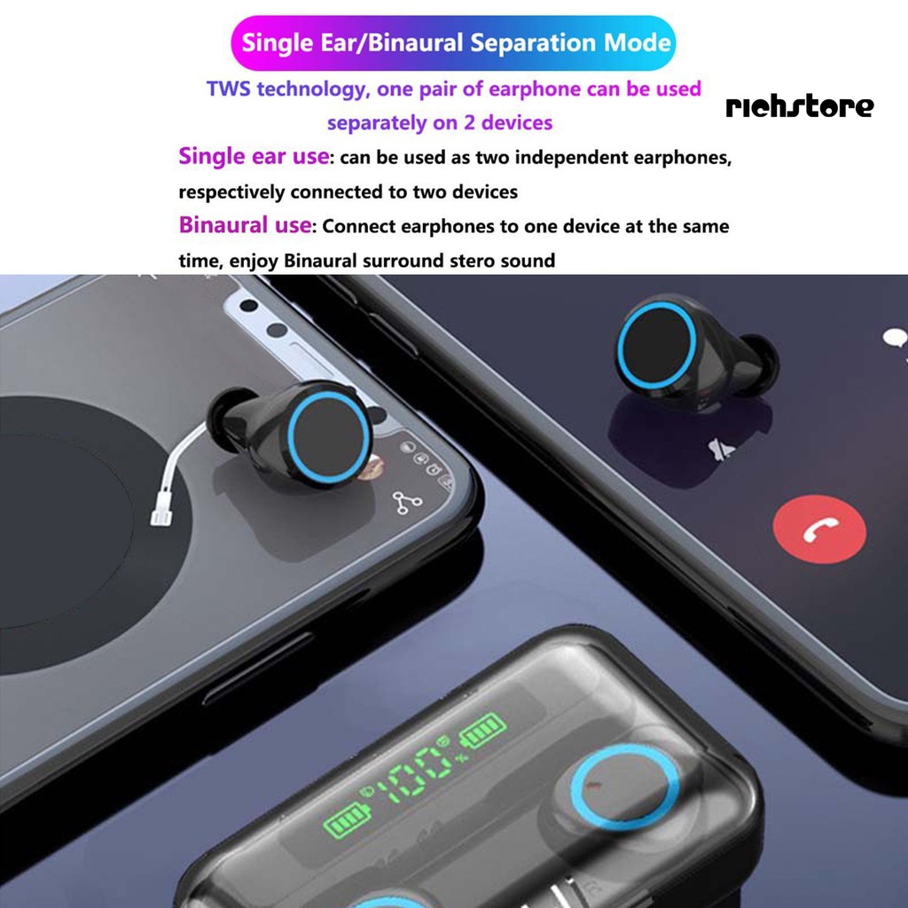 Tai Nghe Bluetooth 5.1 Không Dây 9d Xpej F9-3 Tws