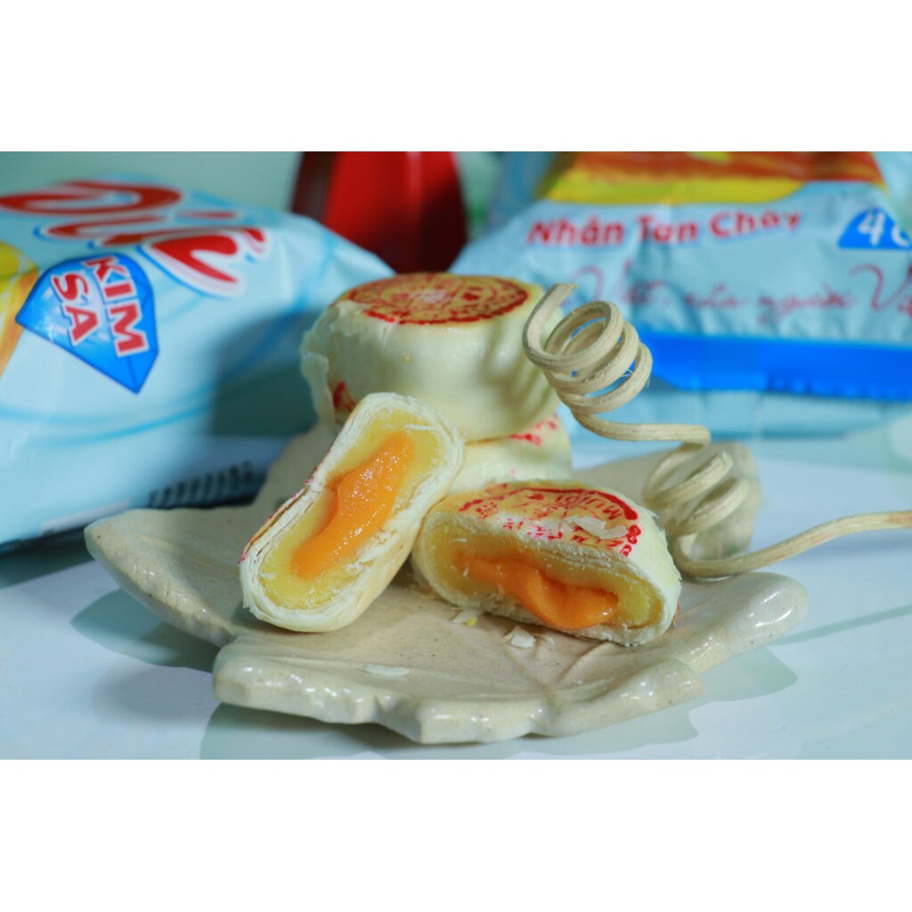 Freeship_-Bánh Pía nhân kim sa tan chảy_Bịch 3 gói_1 gói 4 cái_bịch 12 cái_Bánh Pía Kim sa Cao Lợi Hưng