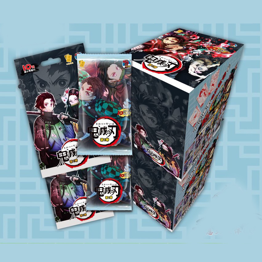 (M80) Set 5 ảnh thẻ THANH GƯƠM DIỆT QUỶ KIMETSU NO YAIBA anime chibi sưu tập card nhân phẩm gacha