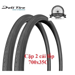 Cặp 2 cái vỏ lốp xe đạp deli tire 700x35c sa230