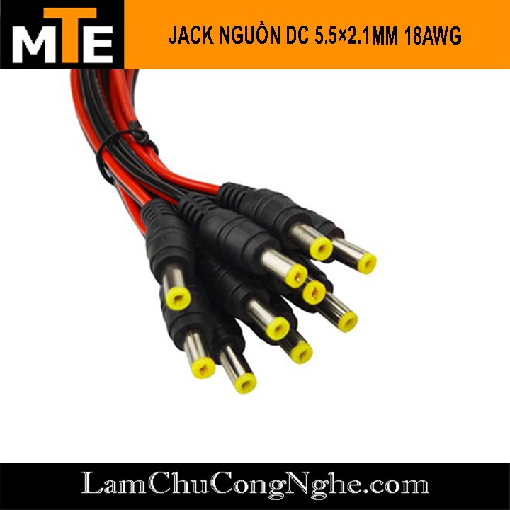 Dây nguồn DC 5.5×2.1mm 18AWG dài 25cm