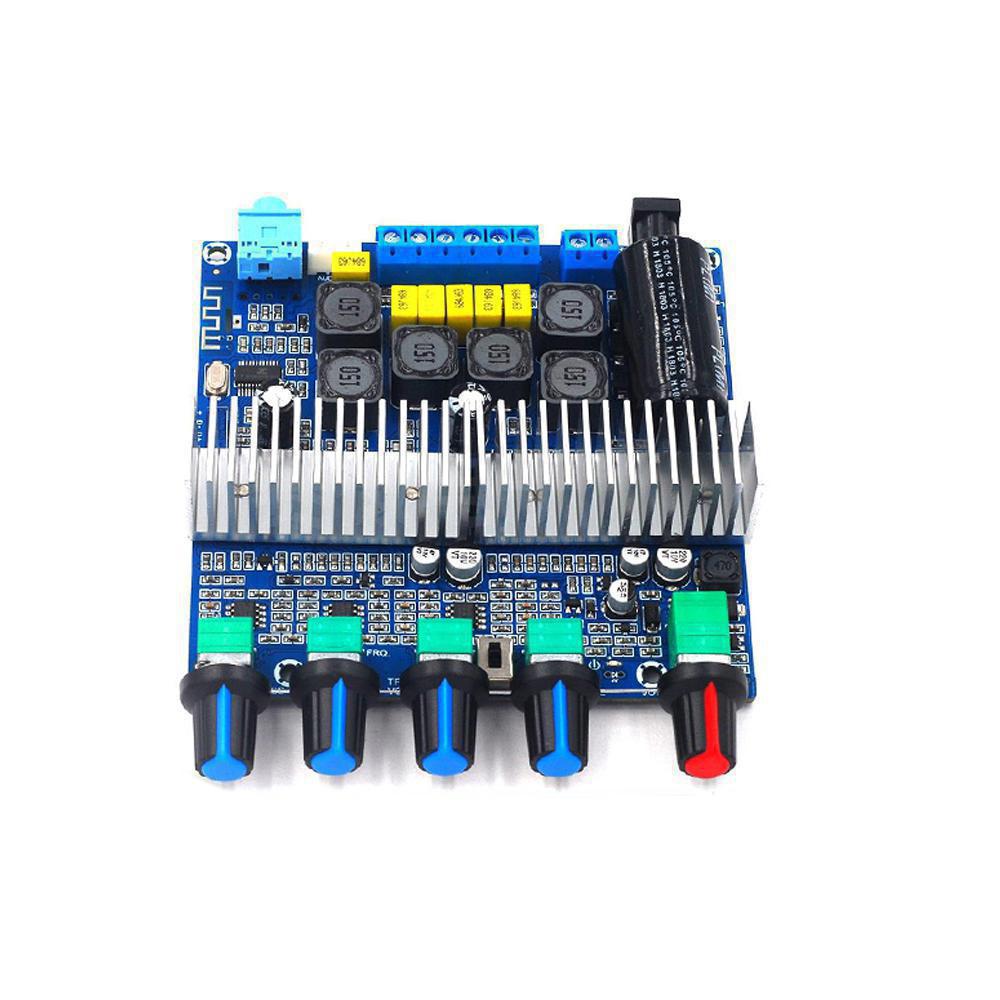 Bảng Mạch Khuếch Đại Âm Thanh Siêu Trầm 2*50W+100W TPA3116 Kênh 2.1 Kết Nối Bluetooth 5.0 DC12V-24V