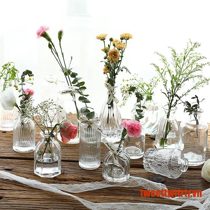 Bình Hoa Trong Suốt Để Bàn Trang Trí Tiệc Cưới Phong Cách Bắc Âu