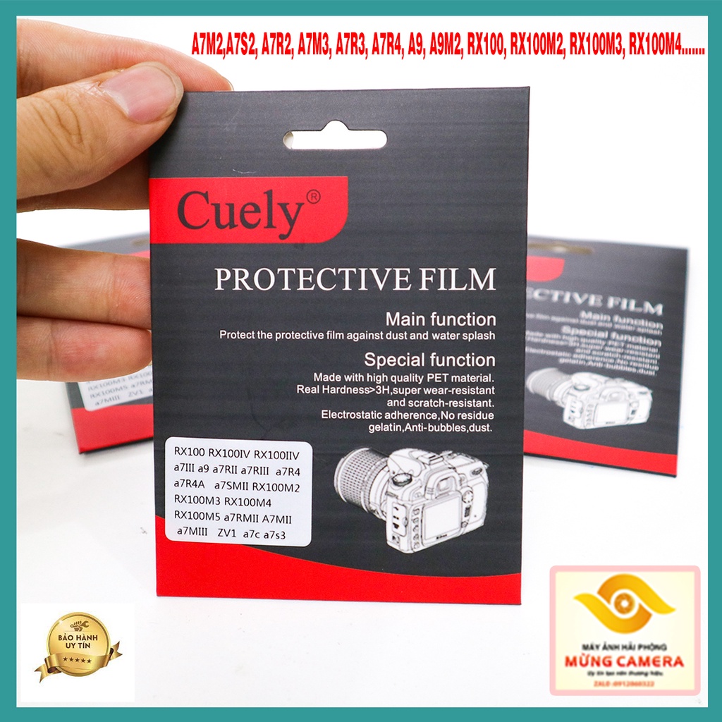 TẤM DÁN CƯỜNG LỰC MÀN HÌNH MÁY ẢNH SONY